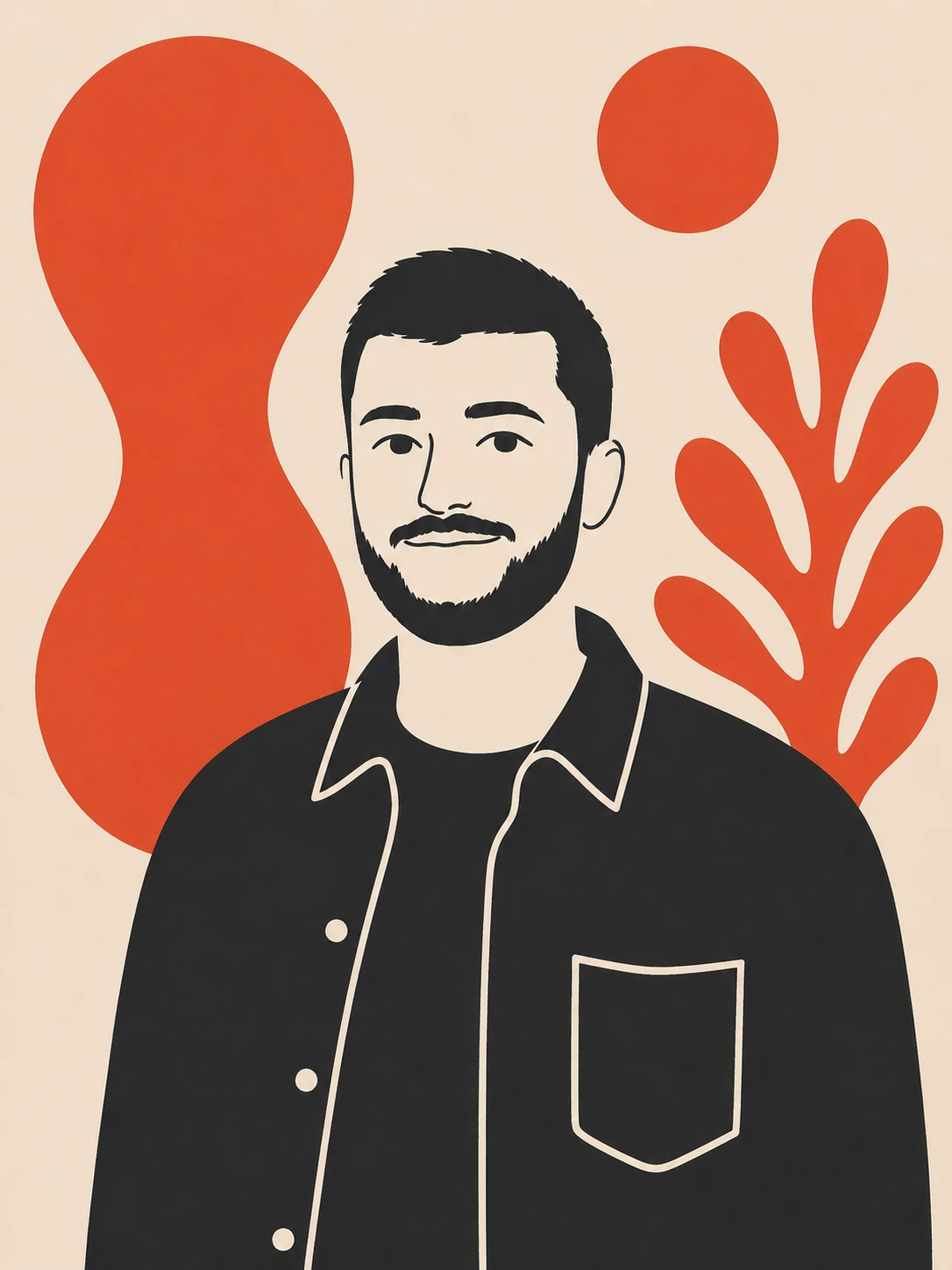 Portrait illustré de Louis Baconnet, fondateur de Tyle